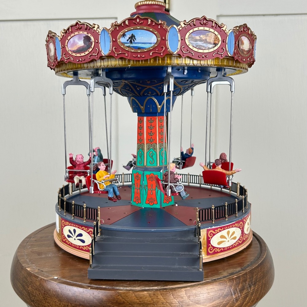 Lemax The Giant Swing Ride Animated Musical Lighted Carnival Village 2014